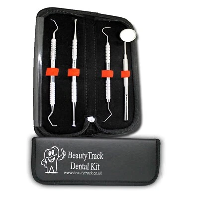 BEAUTYTRACK Kit básico de limpieza dental hilo dental para dentista removedor de placa cuidado raspador de dientes