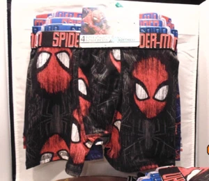 SPIDERMAN Marvel Boys Size 10 Athletic Boxer Briefs Underwear 4 Pack - Picture 1 of 1
