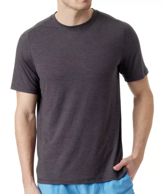 BASS OUTDOOR Men's Gray Core Performance Short-Sleeve T-Shirt Tee Size XL