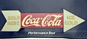 Coca-Cola Wood Sign Vintage 90s Script Logo Farmhouse Country Primitive Decor - Picture 1 of 7