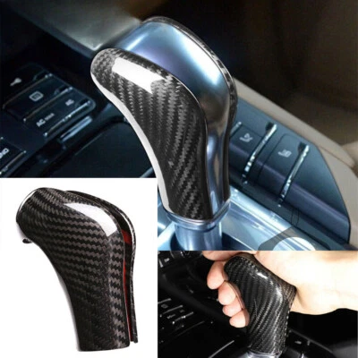 Ajuste de perilla de cambio de marchas de fibra de carbono real para Porsche Cayenne 2011-2017 accesorios Foto 1 de 4