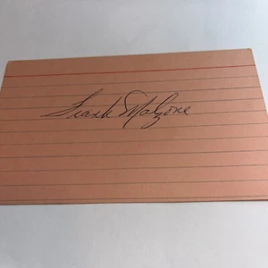 Frank Malzone 1955 Boston Red Soxs Signed 3x5 index Card - Picture 1 of 1