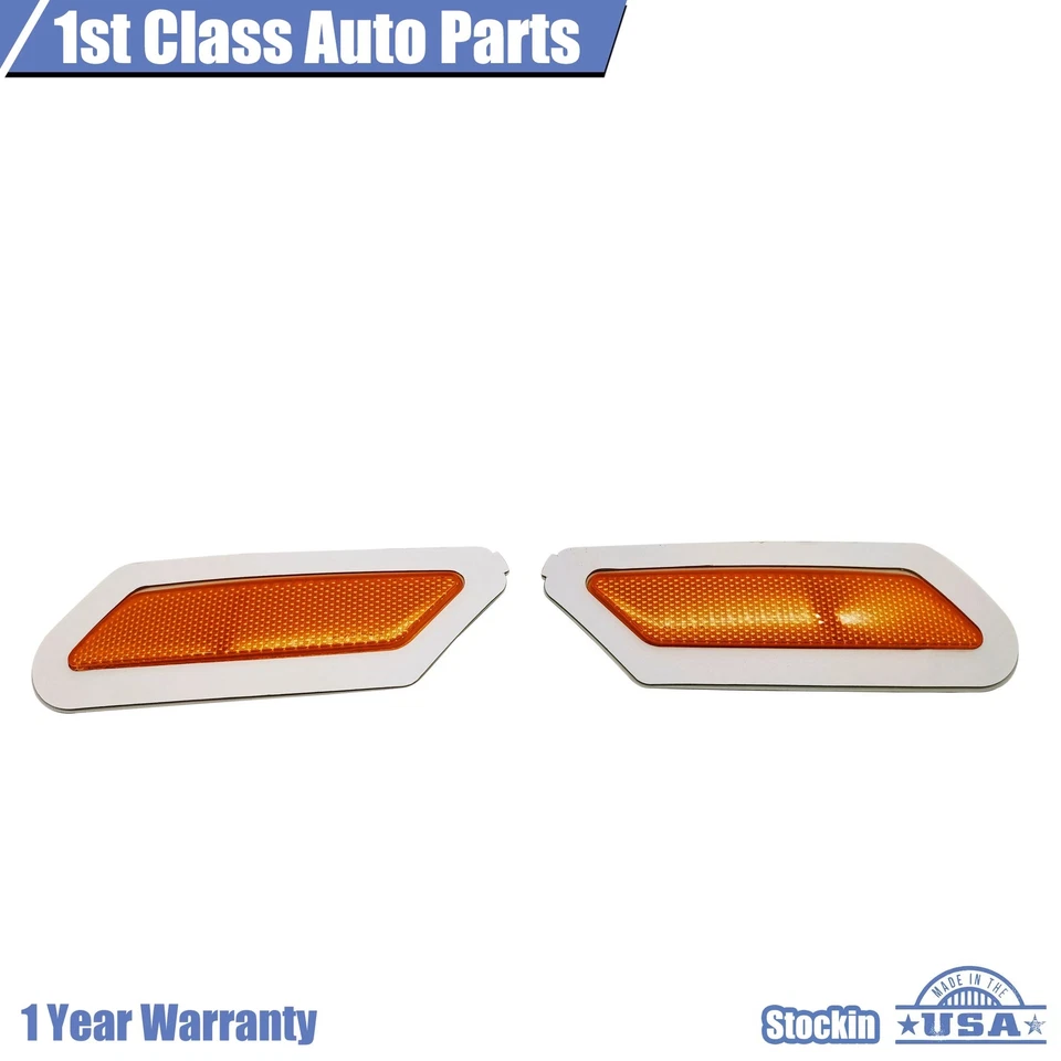 Right & Left Front Side Reflectors Marker Light Lamp Pair Fits 2018-2020 Audi Q5 - Image 1 of 4