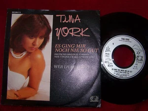 Tina York - Es ging mir noch nie so gut / Wer Liebe sucht   German Jupiter 45  - Picture 1 of 2