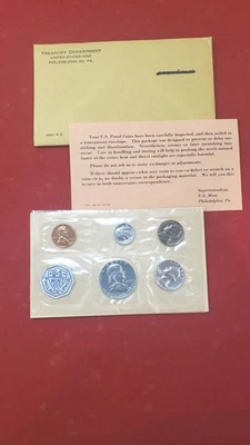 Original 1963 Philadelphia US Mint Proof Set With Envelope - Image 1 of 4