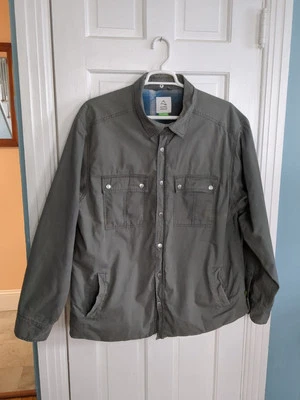 Alpine Design Flannel Lined Shirt Jacket Gray Chore Shirt  XXL Warm Workwear - Image 1 of 4