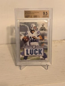 Andrew Luck BGS 9.5 2012 Topps Super Bowl XLVII Patch Pristine Rookie RC /200 - Picture 1 of 4