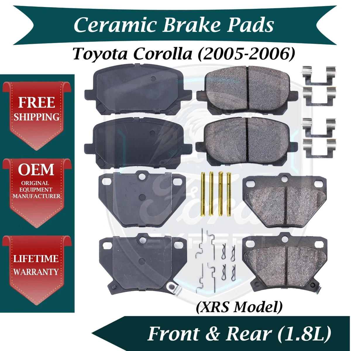 Power Stop KOE15114DK Brake Kit - Front & Rear Replacement Drums & Ceramic Pads - Complete Brake Set