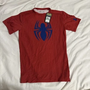 Under Armour Kompressionsshirt Herren Large rot Spiderman HeatGear - Bild 1 von 12