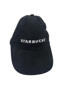 Starbucks Hat Cap Strap Back Black Embroidered Logo Mens Coffee Shop Promo - Picture 1 of 8