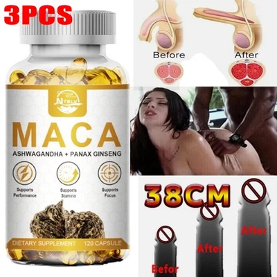 360 Male Enhancement Capsules Caps Booster Thicker Longer Stronger Bigger Pills - Image 1 of 4