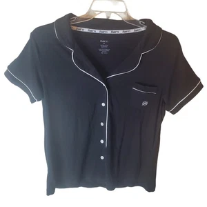 Born Black/White Pajama Lounge Top, NWOT, XL - Picture 1 of 5