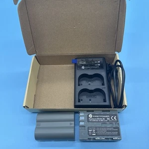 FirstPower EN-EL3E Battery 2-Pack 2200mAh and Dual USB Charger - Picture 1 of 3