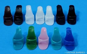 (10) Bambola Barbie singola vintage OT tacco aperto/scarpe quasi come nuova ~ anni '60 - Foto 1 di 8
