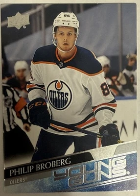 2020-21 Upper Deck Series 1 #204 Philip Broberg Young Guns - Image 1 of 2