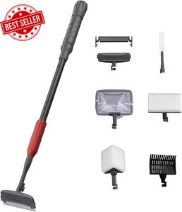 Aquarium Cleaning Tools, Fish Tank Cleaner Set 6 in 1 with Algae Scraper, Glass - Picture 1 of 12