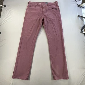 Adriano Goldschmied Hose Herren 34x32 weinrot Cord Everett Slim Straight - Bild 1 von 8
