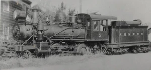 Vintage Harold K. Vollrath ABMRR #5 Locomotive Glossy B&W Photo 1901 - Picture 1 of 3