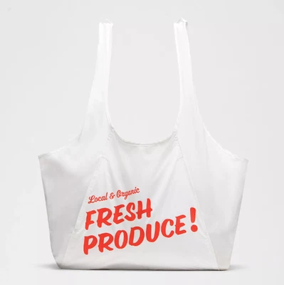 Lululemon x Erewhon Fresh Produce Graphic Shopper Bag 28.5L, White - Image 1 of 4