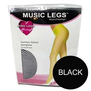 BLACK FISHNET TIGHTS FANCY DRESS SEAMLESS PANTYHOSE SMALL NET HOLES SEXY PULL ON - Picture 1 of 7
