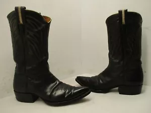 Botas de Vaquero Nocona De Colección Cuero Negro Punta Para Hombre Talla 295 9.5 B EE. UU. - Imagen 1 de 9