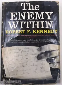 RFK Robert Kennedy The Enemy Within Harper 1960 1st Ed HC/DJ RARE VG - Foto 1 di 5