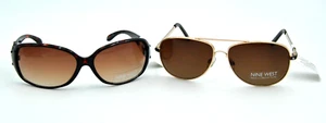 (2) Nine West Sunglasses S04022RNJ710ULT, S03223RNJ201 Tortoise Gold Studs - Picture 1 of 15