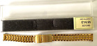 gold plate  watch bracelet anti allergy ladys fits 14 mm 1/2 price reduced