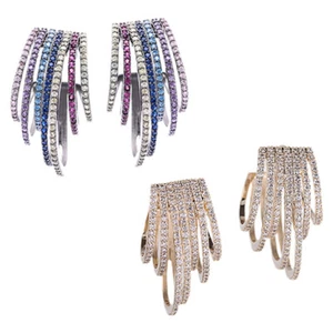Crystal Rhinestone Drop Dangle Earring Women Jewelry Evening Party Gifts Vintage - Picture 1 of 12