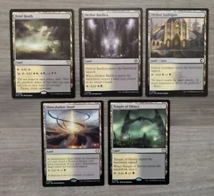 MTG Magic Set of 5 Orzhov Dual Lands EDH Commander Deck Staples Black White Mana - Picture 1 of 1
