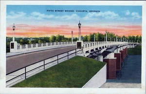 Fifth Street Bridge Augusta Georgia Postcard 8046 N Unposted - Picture 1 of 2
