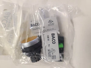 22 mm Einbauschalter Unterputz Taster, beleuchtet, 24V AC/DC, gelb - Bild 1 von 3