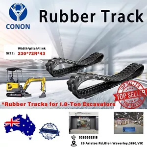 A set of 2 rubber tracks is suitable for 1 .8ton small crawler excavator - Picture 1 of 7