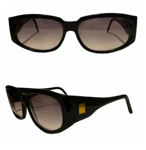 Vintage Ultra France Lido Sunglasses, Black, 1980’s Vintage Sunglasses - Picture 1 of 6