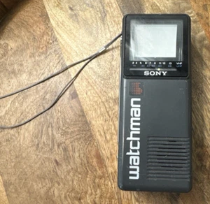 Untested 1985 Vintage Sony Watchman FD-2A  Portable Black & White TV, Parts Only - Picture 1 of 10