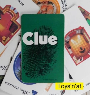Replacement Clue Game Card (ONE CARD, Choice) - 1998 (Round or Square Corners) - Image 1 of 2