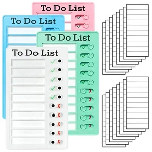4 Pieces Chore Chart for Kids Multiple Kids - Sliding Routine Chart: Reusable... - Picture 1 of 6