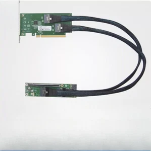 Suitable for PCIE 4.0 X16 graphics card extension cable adapter base 8654-8i u.2 - Picture 1 of 8