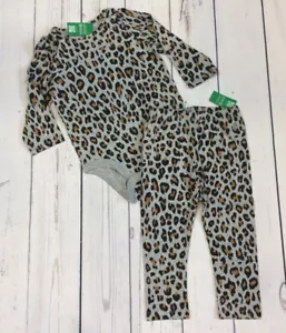 Completo camicia e pantaloni ghepardo bambina 18-24 mesi Gap. Nuovo con etichetta - Foto 1 di 4