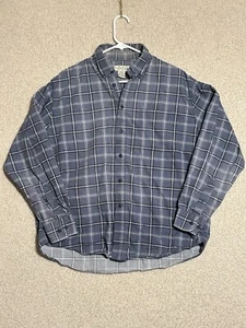 Crossings Men's Button Up Shirt Blue Plaid Size Large - Picture 1 of 5