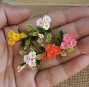 5 Miniature Casa delle Bambole Colorate Plumeria Tempio Fiori Piante Decorazione Casa Giardino - Foto 1 di 7