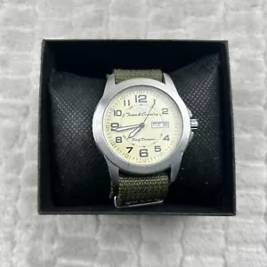 Orient Town & Country Surf Designs 38MM Green Nylon Strap New Battery UGOR-DO - Picture 1 of 9
