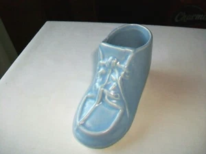 MACETA ZAPATOS MCCOY MARY ANN AZUL MATE MARCADO CASI NUEVO 5 1/4" - Imagen 1 de 8