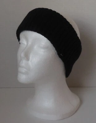 Nike Knit Wide Headband Warm Youth Black/Black/Silver - Image 1 of 4