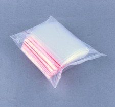 100x 6*9CM ZIP LOCK Bags 2MIL Poly BAG RECLOSABLE Plastic Small Baggies FC