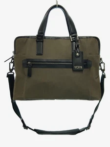 TUMI Beacon Hill Branch schmale Laptop-Aktentasche khaki Canvas-Tasche Abnutz... - Bild 1 von 8