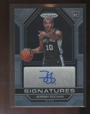 2022-23 Panini Prizm Jeremy Sochan Rookie RC Signatures AUTO #RSI-JSC