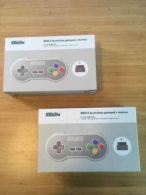 2x 8Bitdo SN30 2.4g Wireless Gamepad for Original SNES / SFC - Image 1 of 4