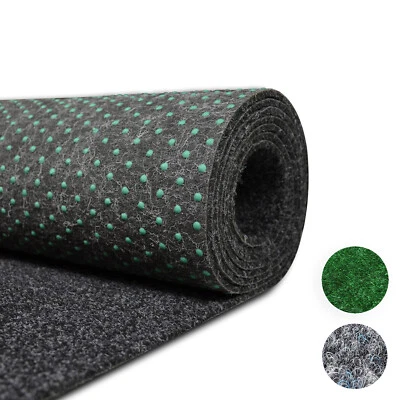 Kunstrasen outdoor Fertigrasen Grün Anthrazit Grau Kunstrasenteppich Meterware - Bild 1 von 3