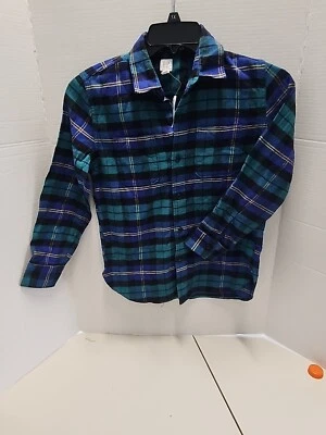 GAP Kids Boy's Flannel Blue/Green/Yellow Button Down Shirt Size 10 NWT - Image 1 of 3